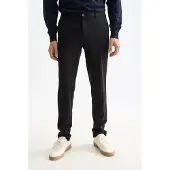Scotch & Soda Core - Mott - Tailored Knitted Yarn Dyed Chino Black Größe: W32L34 | Maßgeschneiderte Hosen Outlet | Herren | Schwarz