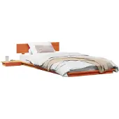 vidaXL Bettgestell Braun 75 x 190 cm Holz