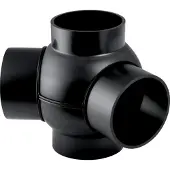 Geberit GE PE Doppel-Kugelabzweiger, 88,5/135, Gr. d 110/110mm, 367385, 1 Stk.