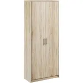 Roe furniture Kleiderschrank Kommode Mehrzweckschrank Hochschrank 180cm sonoma