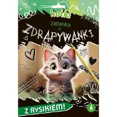 Skrzat Kratzbaum Miezekatze Kratzer Beige mit Sisalstämmen und Höhle 50x40x120 cm