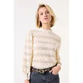 Garcia Ladies T-shirt Ls Whitecap Größe: S | Longsleeves Outlet | Damen | Weiß