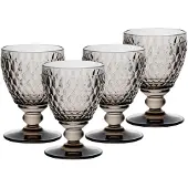 Villeroy & Boch Boston Coloured 4er Set Weißweinglas 125 ml Smoke Kristallglas