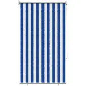 vidaXL Außenrollo 90% UV-Block Blau-weiß gestreift 100 x 140 cm HDPE