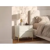 Vente-unique Nachttisch Korasa Beige 50 cm