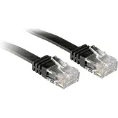 Lindy 47525, 10 m, Cat6, U/UTP (UTP), RJ-45, RJ-45, Schwarz