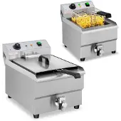 Royal Catering Elektro-Fritteuse mit Hahn, 230 V, 3500 W, 16 L