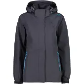 CMP Damen Regenjacke Woman Jacket Zip Hood with Ventilation