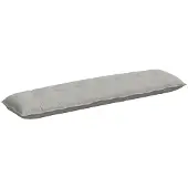 vidaXL Rückenkissen Hellgrau 200 x 50 cm Mikrofaserstoff
