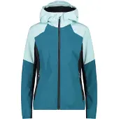 CMP Damen Jacke Jacket Hybrid FIX Hood Türkis 38