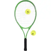 Engelhart Tennisschläger 25 Zoll grün mit zwei Bällen