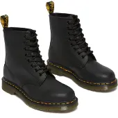 Dr. Martens Unisex. 11822003 Leder Stiefel 1460 schwarz (43), Wohnung, Schnürsenkel, Lässig