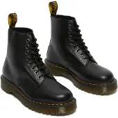 Dr. Martens Schnürboots "1460" Blockabsatz, Stiefelette mit typisch, gelber Rahmennaht