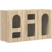 vidaXL Sideboard ELST Sonoma-Eiche 100 x 35 x 59 cm Holzwerkstoff