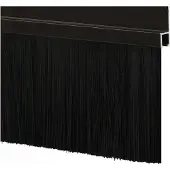 vidaXL Selbstklebende Türbürstendichtungen 2 stk. Schwarz 100 cm
