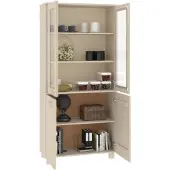 vidaXL Highboard HAMAR Massivholz Kiefer Honigbraun