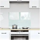 vidaXL Küchenrückwand Milch 70 x 50 cm Gehärtetes Glas