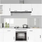 vidaXL Küchenrückwand 2 pcs Transparent 100 x 50 cm Gehärtetes Glas