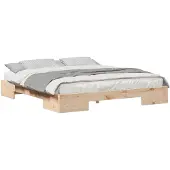 vidaXL Bettgestell Braun 180 x 200 cm