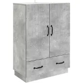 vidaXL Sideboard Betongrau 66 x 34,5 x 92 cm Holzwerkstoff