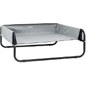 vidaXL Hundebett Hellgrau 57 x 57 x 24 cm Stahl