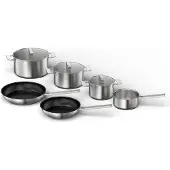 Bosch HEZ9SE060 6-teiliges Kochset Antihafteigenschaft Edelstahl rostfrei