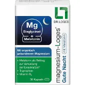 Magnesium-Loges Gute Nacht mit Melatonin Kapseln 30 St