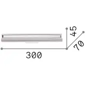 Ideal Lux Wandleuchte LED 3000K orange IP20 DORICA 354163