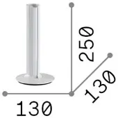 Ideal Lux Tischlampe Dorica, dimmbar, kupfer, für Wohn- / Esszimmer, Aluminium, Modern, Tischlampe