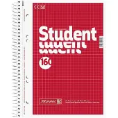 Brunnen Kollegblock Student A5 70g/qm kariert 160 Blatt blau