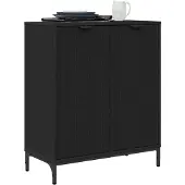 vidaXL Sideboard Schwarz 69,5 x 33 x 82 cm Holzwerkstoff