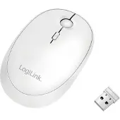 Logilink ID0205, Beidhändig, RF Wireless + Bluetooth, 1600 DPI, Weiß
