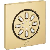 GROHE Seitenbrause 26802 Rainshower Aqua eckige Form cool sunrise gebürstet, 26802GN0 26802GN0