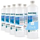 Höfer Chemie 15x1 L BAYZID Algizid Poolpflegemittel gegen Algen für einen sauberen Pool