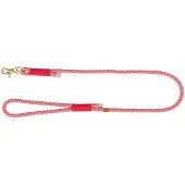Trixie Hondenriem Soft Rope Rood / Creme - 120X0,6 Cm