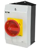 Eaton P1-25/I2/SVB/N - Kippschalter - 3P - Rot - Weiß - Gelb - IP65 - 100 mm - 115 mm