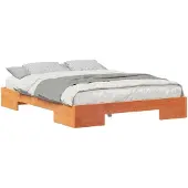 vidaXL Bettgestell Braun 160 x 200 cm
