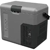 Yolco ET18 Carbon Kühlbox Kühlschrank Gefrierbox Mini tragbare Elektrische Kühlbox mit Kompressor 12/24V DC für Auto, LKW, Boot