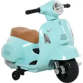 HOMCOM VESPA Elektromotorrad Kindermotorrad Elektrofahrzeuge 3 bis 6 Jahren Grün