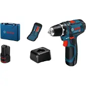 Bosch Akku-Bohrschrauber GSR 12V-15, 2 x Akku GBA 12V 2.0Ah in L-BOXX