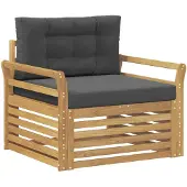 vidaXL Outdoor-Sofa Polyester Weiß