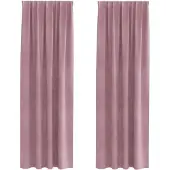 vidaXL Verdunkelungsvorhänge 2 pcs Dunkelrosa 140 x 225 cm Samt