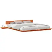 vidaXL Bettgestell Braun 200 x 200 cm Holz