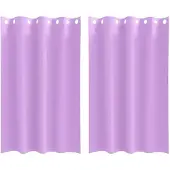 vidaXL Verdunkelungs-Vorhänge mit Ringen 2 pcs Lila 175 x 140 cm