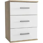 Masseno NACHTTISCH NOCTA 48/65,5/35 cm Weiß