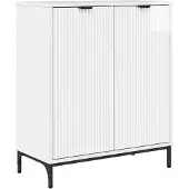 vidaXL Sideboard Hochglanz Weiß 69,5 x 33 x 82 cm Holzwerkstoff