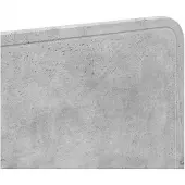 vidaXL Kopfteil Beton Grau Holzwerkstoff