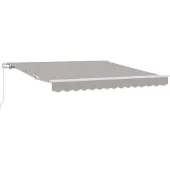 vidaXL Ausziehbare Markise Hellgrau 300 x 250 x 165 cm