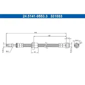 Ate Bremsschlauch 24.5141-0553.3 für BMW 3er i4