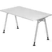 Bümö Schreibtisch Serie-A - Nachbildung: Weiß, Größe: 140 x 80 cm